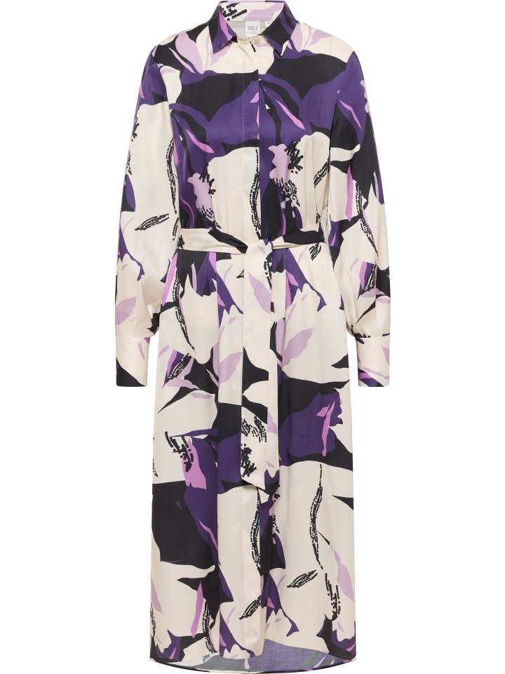 Платье-рубашка свободного кроя фиолетового цвета Eterna
Платье-рубашка свободного кроя фиолетового цвета Eterna