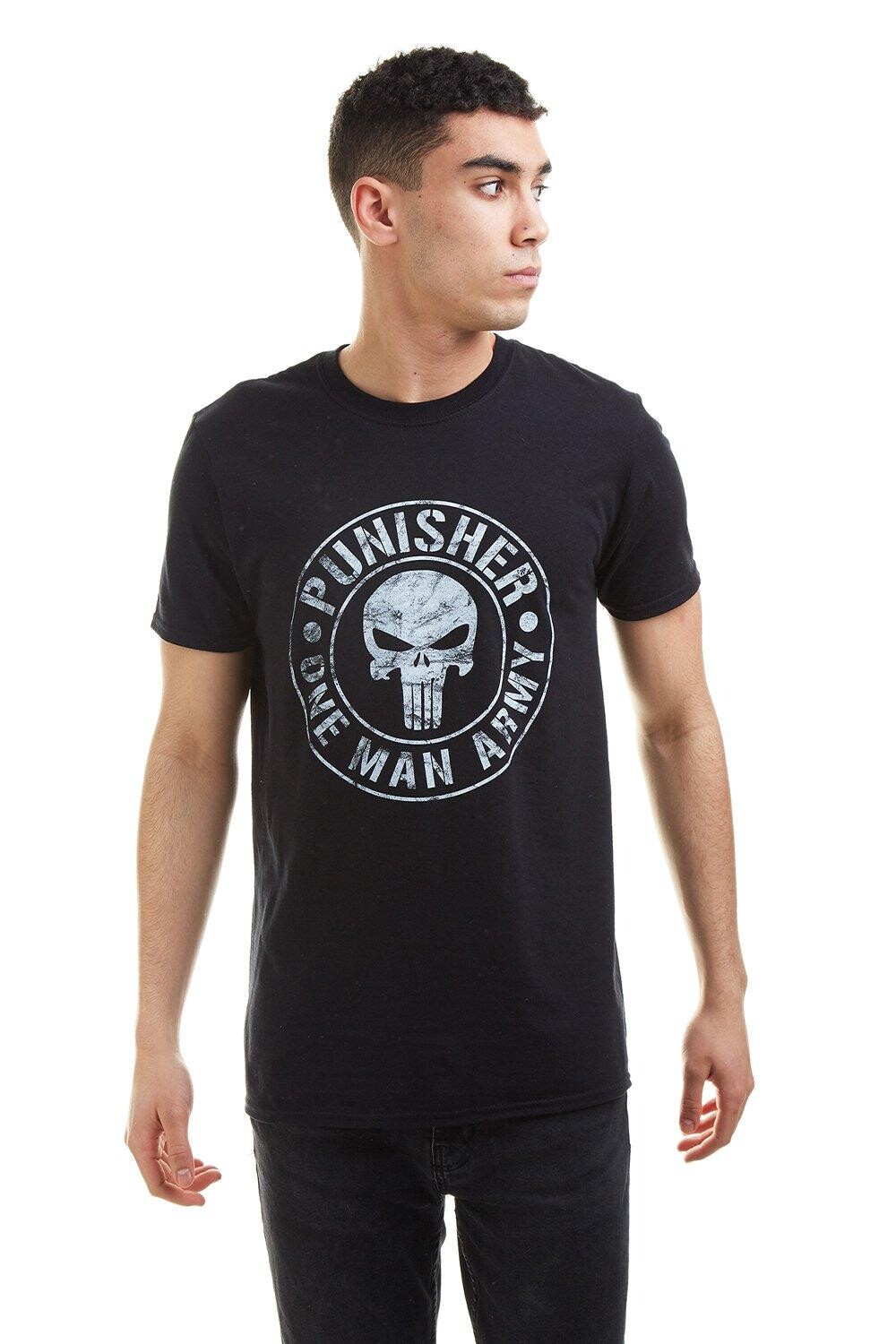 Хлопковая футболка One Man Army Marvel, черный
Хлопковая футболка One Man Army Marvel, черный