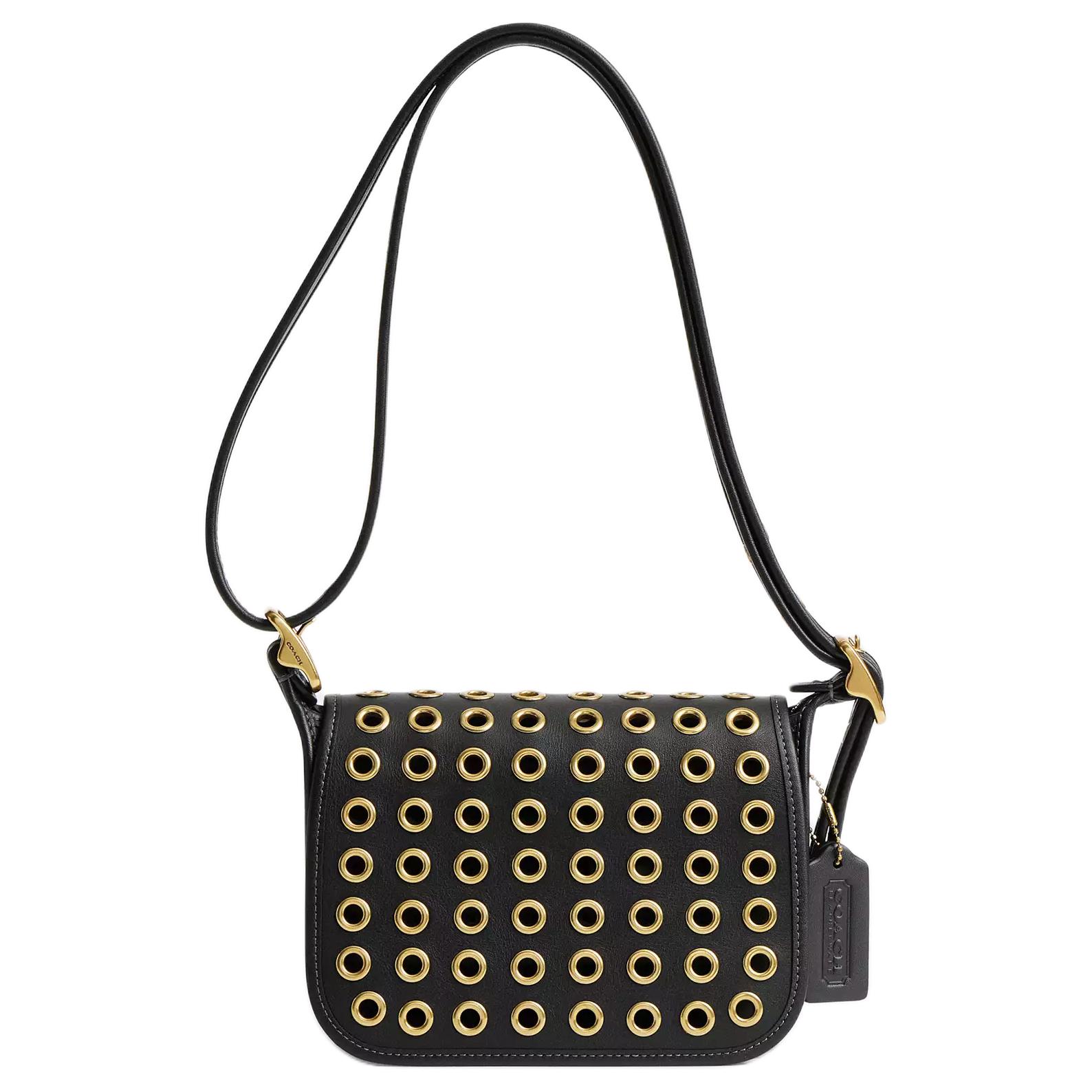 COACH Кожаная сумка кроссбоди через плечо маленькая женская черная
COACH Кожаная сумка кроссбоди через плечо маленькая женская черная