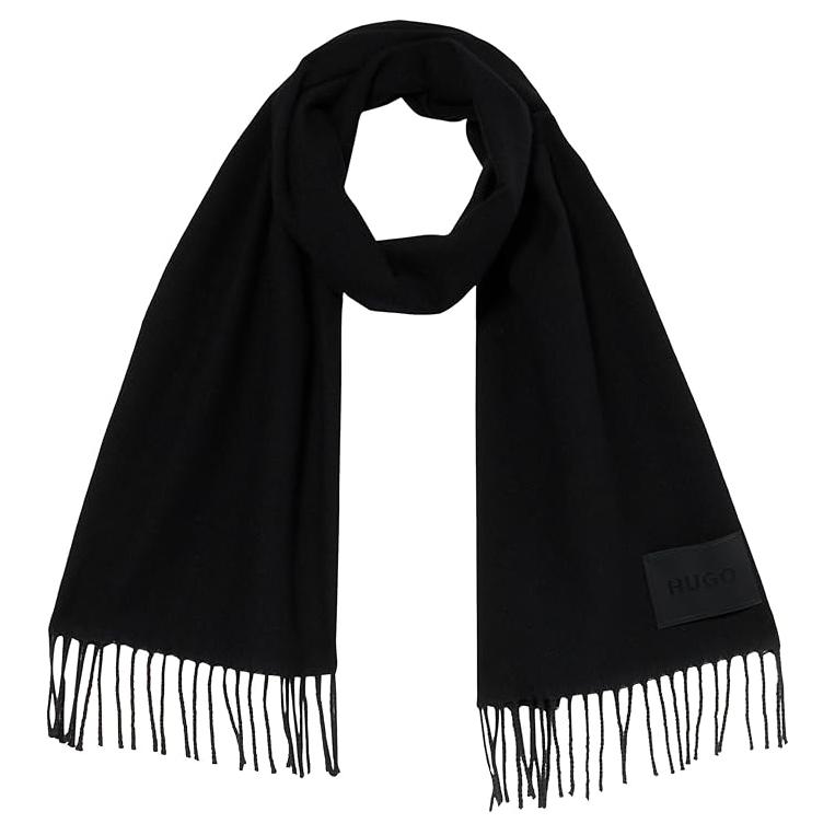 Шерстяной вязаный шарф женский черный HUGO BOSS
Шерстяной вязаный шарф женский черный HUGO BOSS