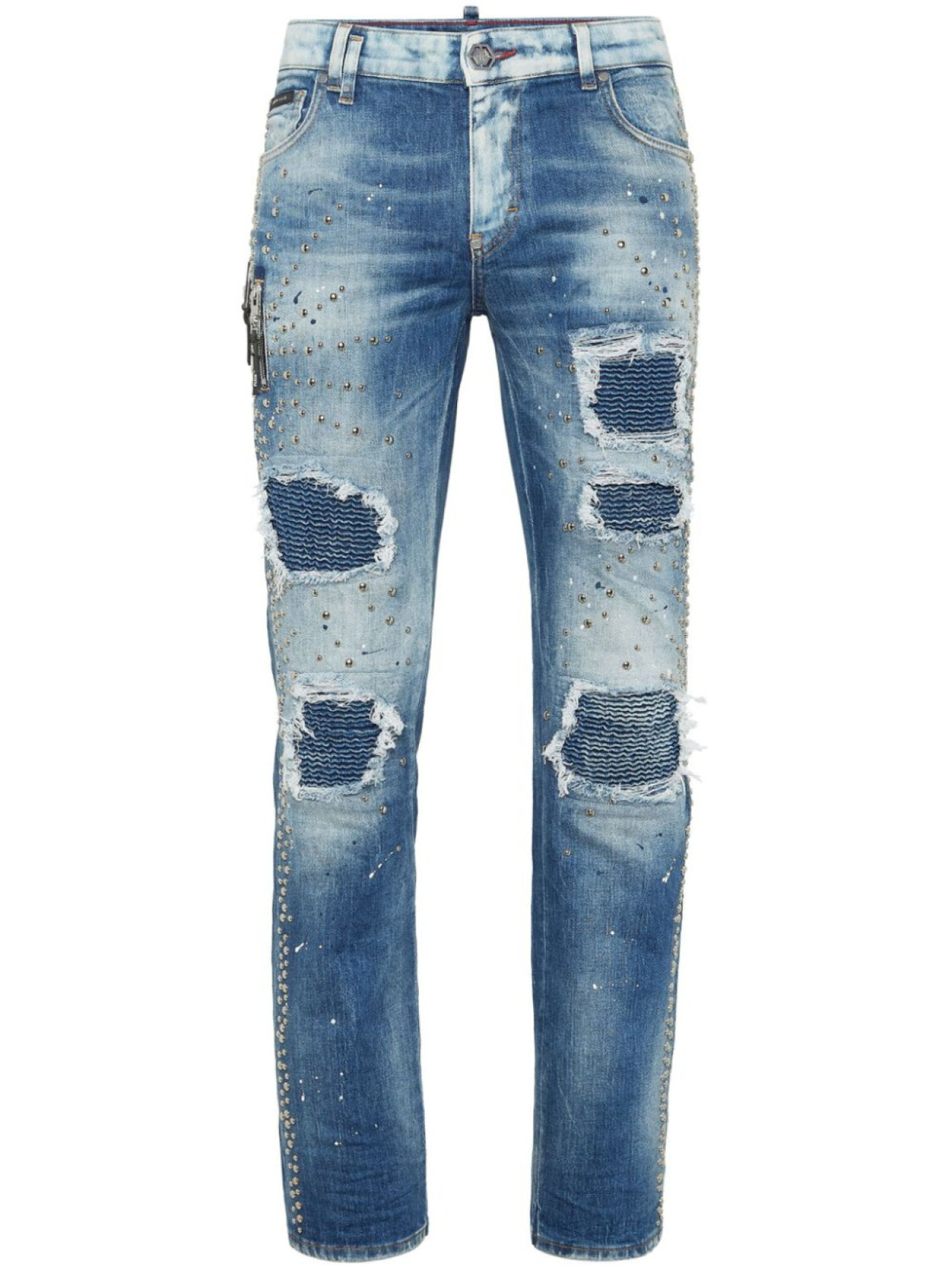 Philipp Plein джинсы с заклепками, синий
Philipp Plein джинсы с заклепками, синий