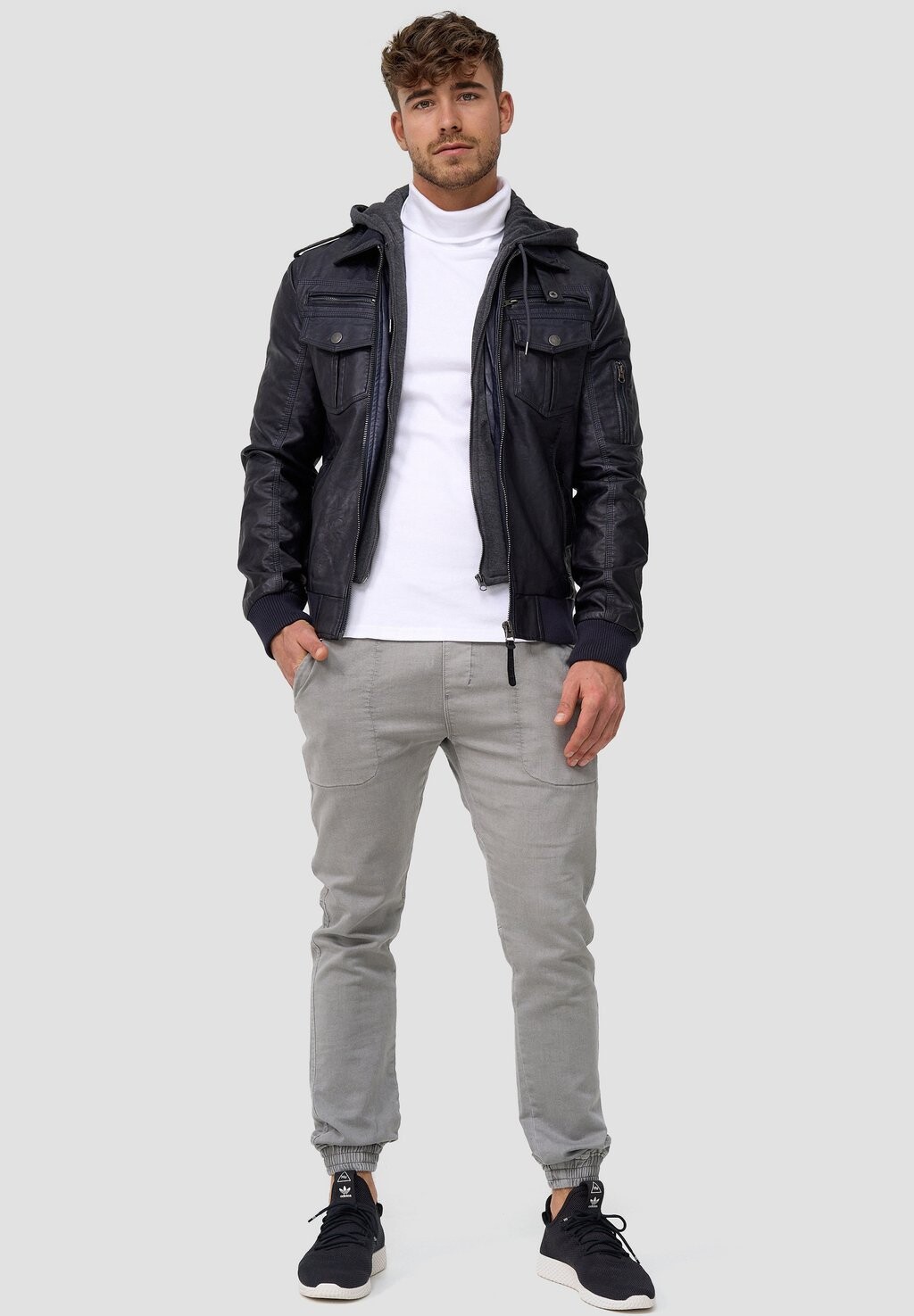 Куртка из искусственной кожи Indicode, темно-синий
Куртка из искусственной кожи Indicode, темно-синий