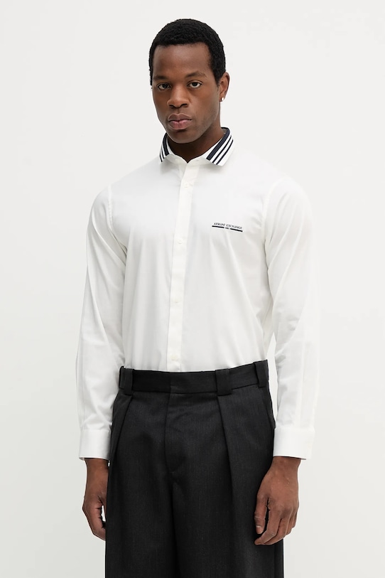 Рубашка Armani Exchange, бежевый 
Рубашка Armani Exchange, бежевый