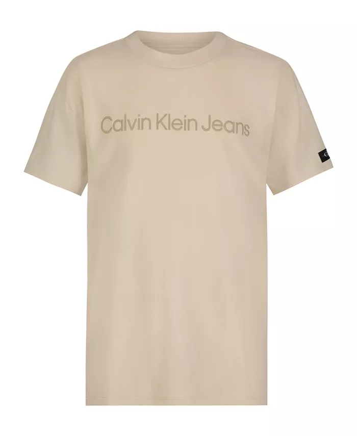 Футболка с коротким рукавом Big Boys и логотипом-эмблемой Calvin Klein
Футболка с коротким рукавом Big Boys и логотипом-эмблемой Calvin Klein