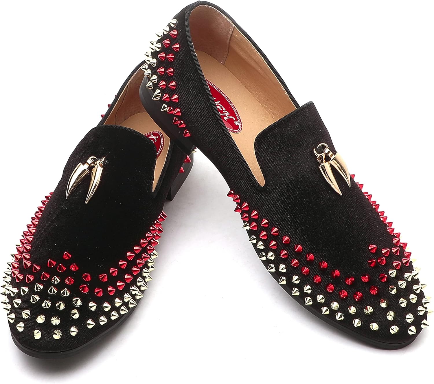 Мужские лоферы XQWFH с леопардовым принтом, кожаной вышивкой, шипованной подошвой, на слипоне, праздничные стильные туфли-слипперы класса люкс, черный
Мужские лоферы XQWFH с леопардовым принтом, кожаной вышивкой, шипованной подошвой, на слипоне, праздничные стильные туфли-слипперы класса люкс, черный