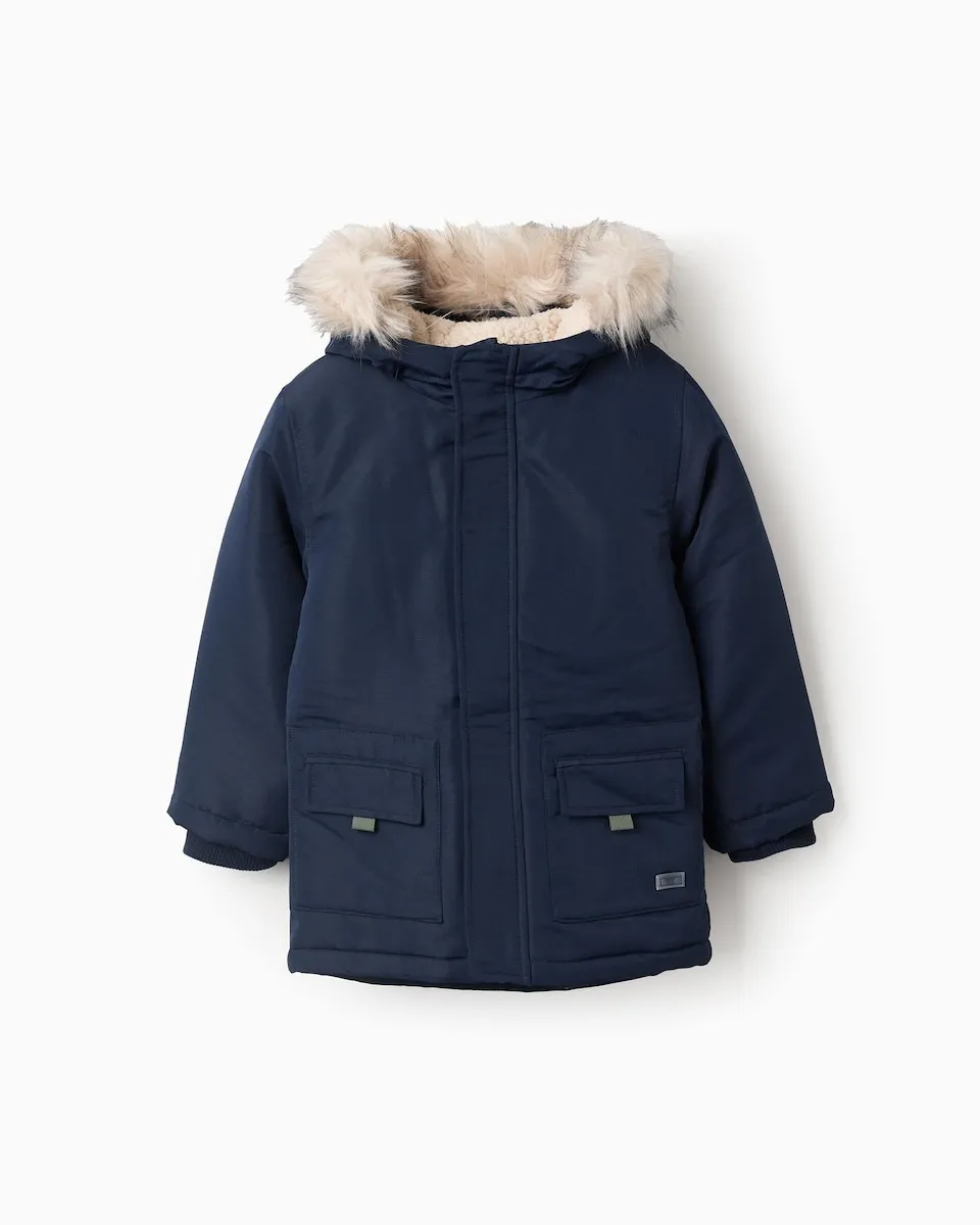 Детская утепленная куртка с капюшоном Zippy, темно-синий
Детская утепленная куртка с капюшоном Zippy, темно-синий