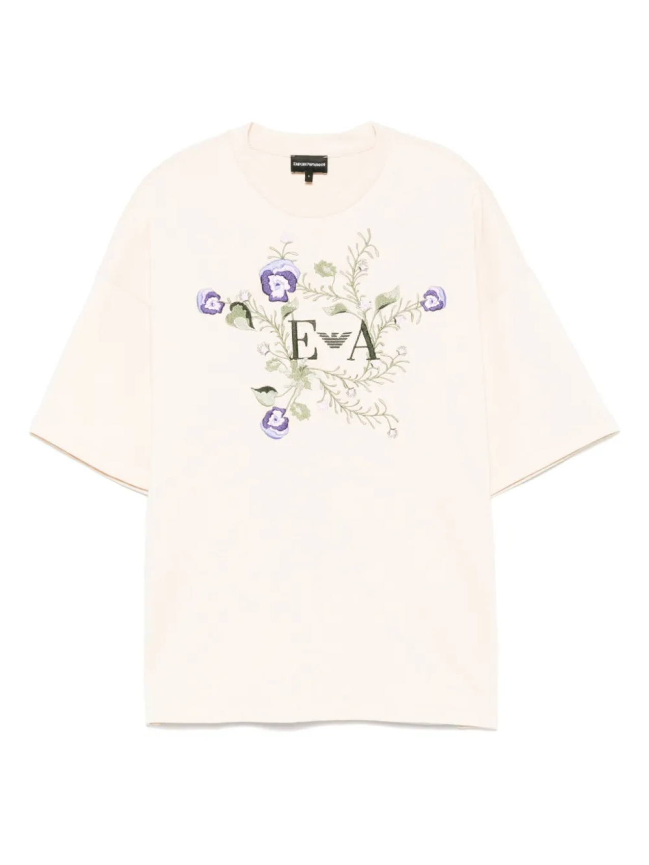 Футболка с вышитым логотипом Emporio Armani, нейтральный
Футболка с вышитым логотипом Emporio Armani, нейтральный