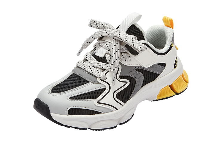 Противоскользящие и дышащие детские кроссовки для бега BALABALA, черный/серый 
Противоскользящие и дышащие детские кроссовки для бега BALABALA, черный/серый