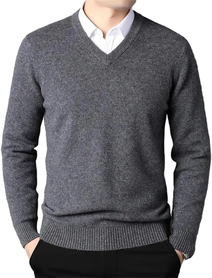 Мужской свитер с V-образным вырезом из мягкой кашемировой смеси
Мужской свитер с V-образным вырезом из мягкой кашемировой смеси