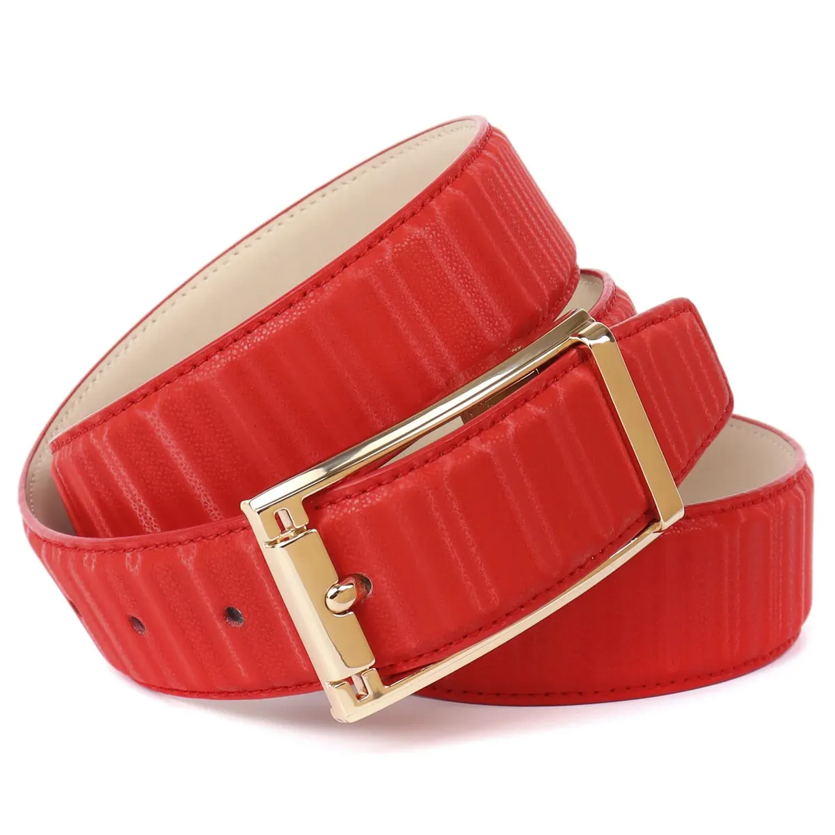 Кожаный ремень Anthoni Crown с мерцающим 3D-эффектом, красный
Кожаный ремень Anthoni Crown с мерцающим 3D-эффектом, красный