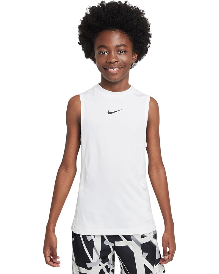 Топ Nike Kids Pro Sleeveless Top, белый/черный 
Топ Nike Kids Pro Sleeveless Top, белый/черный