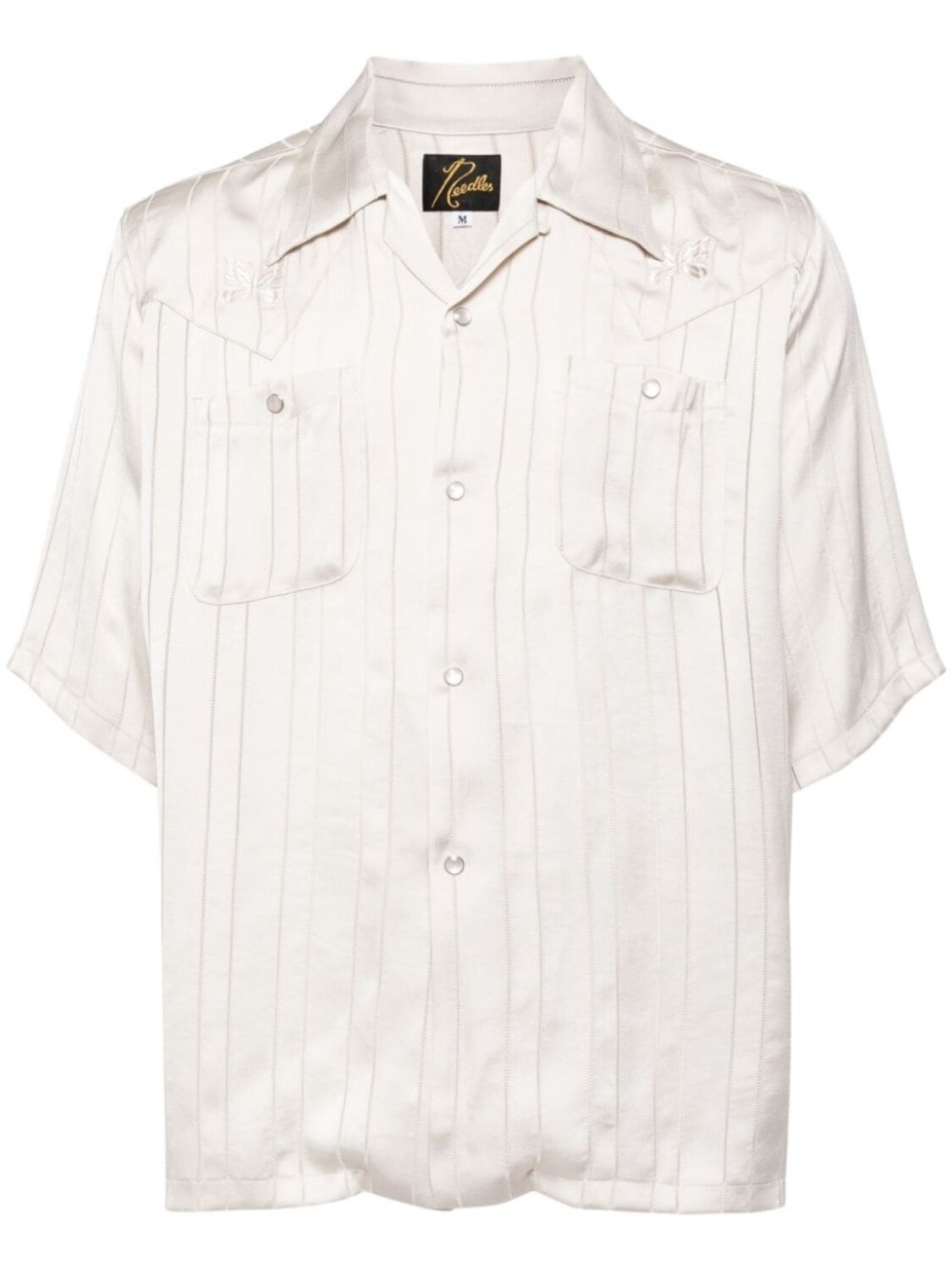 Needles рубашка с вышивкой, серый 
Needles рубашка с вышивкой, серый