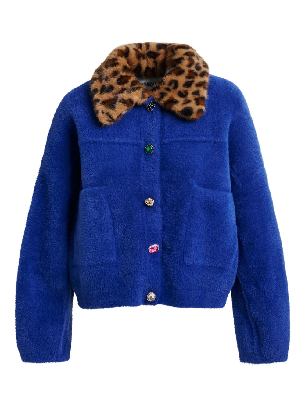 Кардиган с леопардовым принтом Essentiel Antwerp, синий
Кардиган с леопардовым принтом Essentiel Antwerp, синий