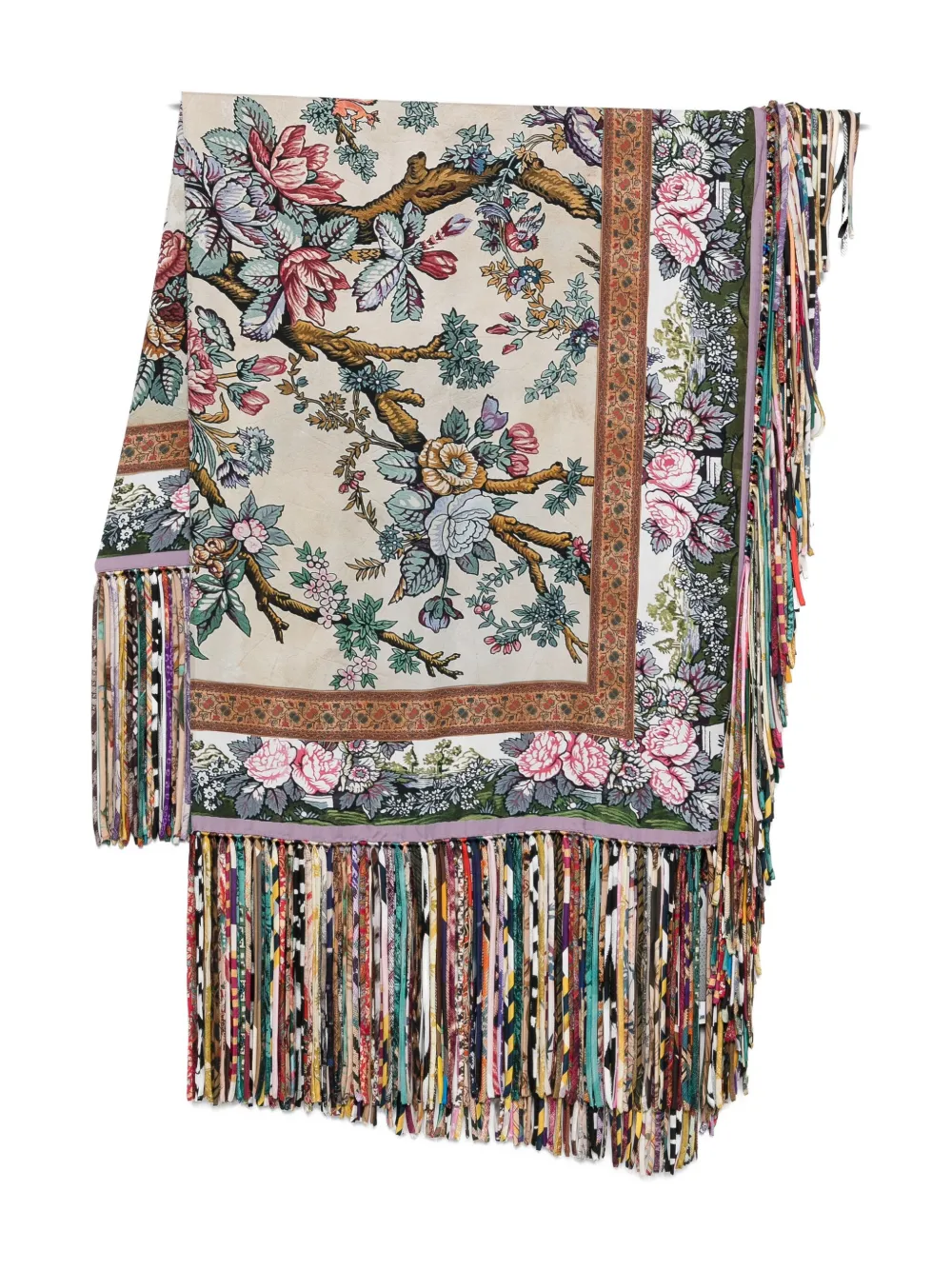 Шарф с цветочным принтом и бахромой Pierre-Louis Mascia, нейтральный
Шарф с цветочным принтом и бахромой Pierre-Louis Mascia, нейтральный