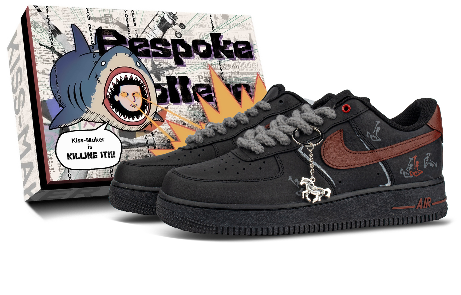 Nike Кроссовки для скейтбординга Air Force 1 Coverage Mid top, унисекс, черный
Nike Кроссовки для скейтбординга Air Force 1 Coverage Mid top, унисекс, черный