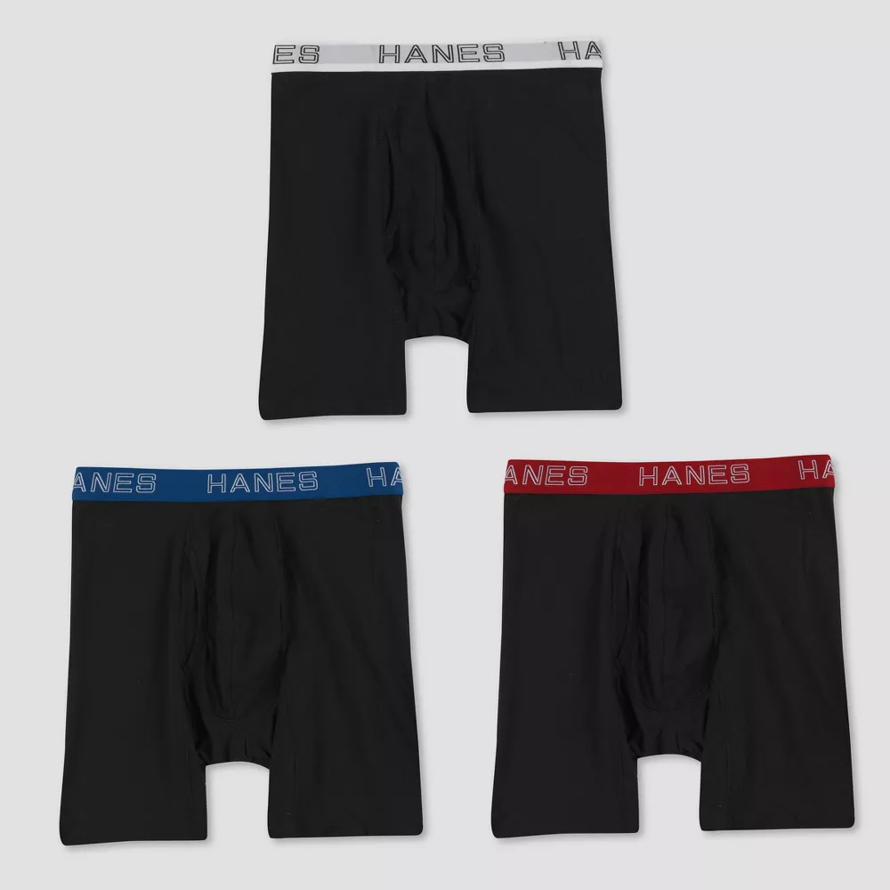 Мужские трусы-боксеры Hanes Premium Red Label ComfortFlex с влагоотводящим эффектом FreshIQ 3 шт., цвет Black
Мужские трусы-боксеры Hanes Premium Red Label ComfortFlex с влагоотводящим эффектом FreshIQ 3 шт., цвет Black