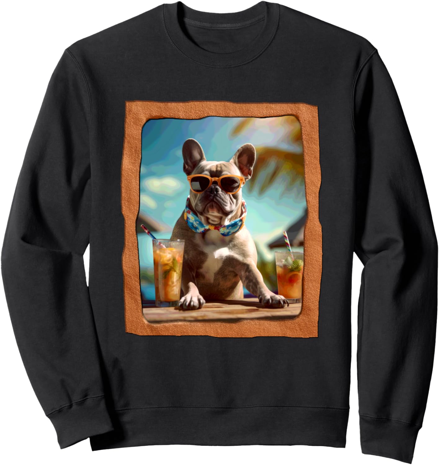 Стильная летняя толстовка с изображением французского бульдога и надписью Веселые напитки Playful Summer Vibes Pet Relaxation Beach Life, черный
Стильная летняя толстовка с изображением французского бульдога и надписью Веселые напитки Playful Summer Vibes Pet Relaxation Beach Life, черный