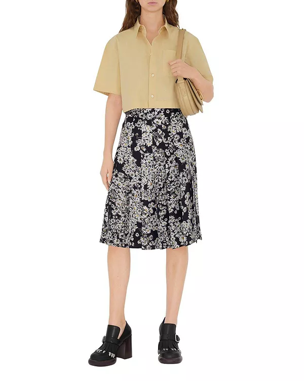 Укороченная хлопковая рубашка Burberry, бежевый
Укороченная хлопковая рубашка Burberry, бежевый