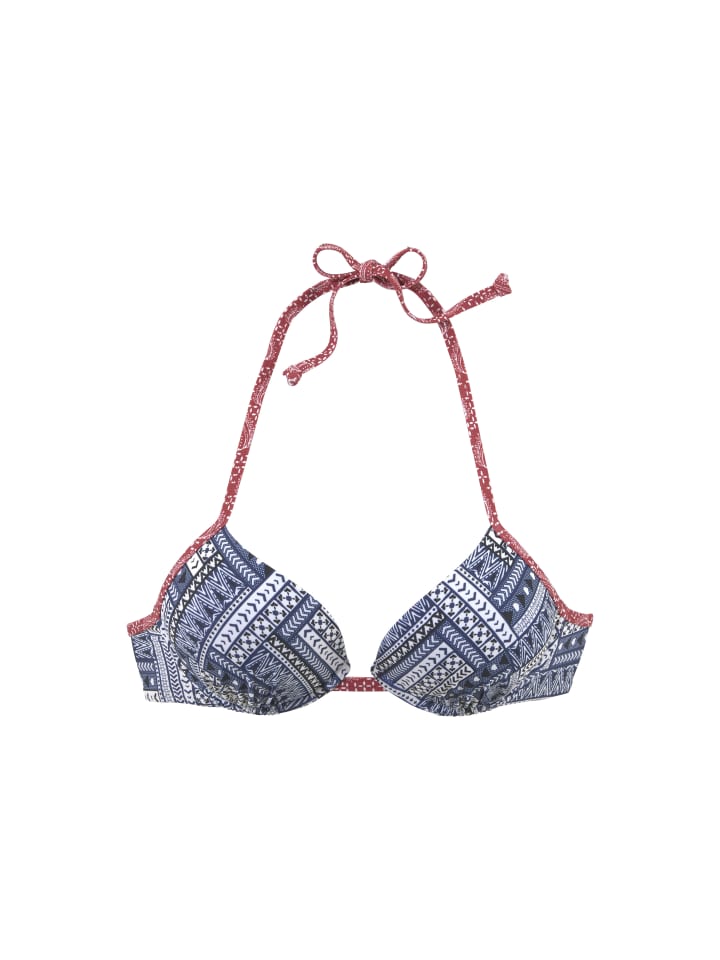 s.Oliver Бикини-топ с эффектом пуш-ап, сине-красный
s.Oliver Бикини-топ с эффектом пуш-ап, сине-красный
