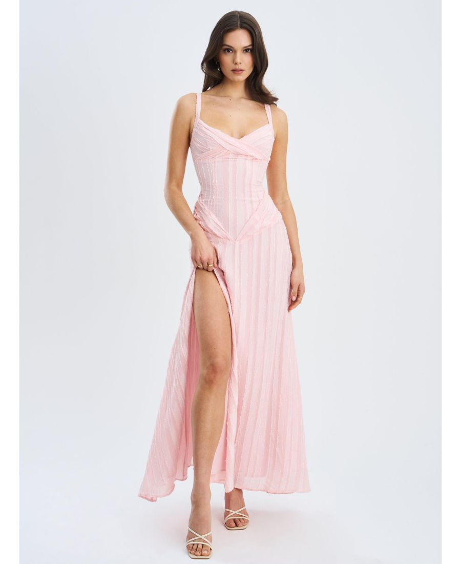 Женское платье Mallory Baby Pink Stripe Jacquard с высоким разрезом в полоску Miss Circle, Pink stripe
Женское платье Mallory Baby Pink Stripe Jacquard с высоким разрезом в полоску Miss Circle, Pink stripe