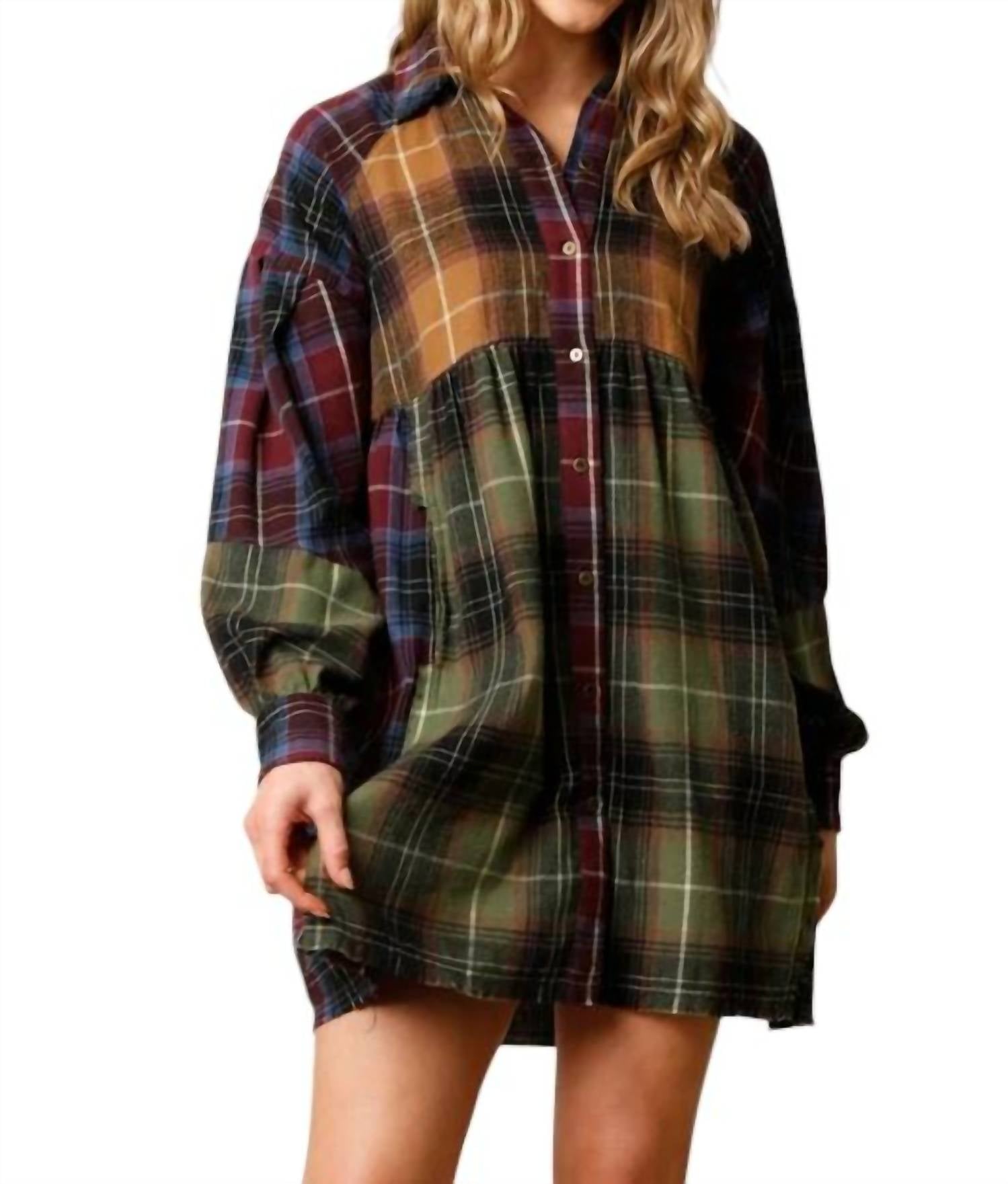 Платье в смешанную клетку цвета оливы и мульти entro
Платье в смешанную клетку цвета оливы и мульти entro