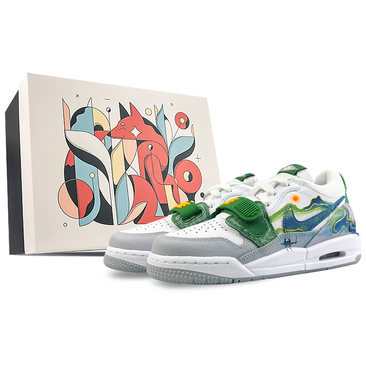 Jordan Легаси 312 амортизирующие износостойкие дышащие низкие винтажные баскетбольные кроссовки GS белый серый зеленый, цвет White Gray Green
Jordan Легаси 312 амортизирующие износостойкие дышащие низкие винтажные баскетбольные кроссовки GS белый серый зеленый, цвет White Gray Green