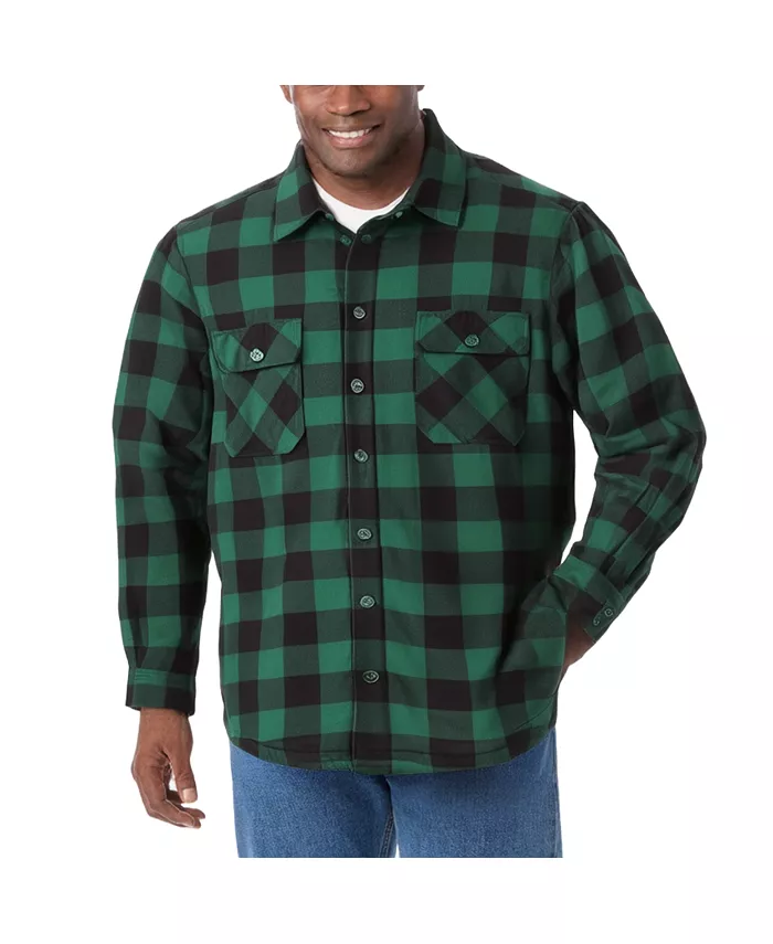 Большая и высокая флисовая куртка-рубашка из шерпы Kingsize, зеленый
Большая и высокая флисовая куртка-рубашка из шерпы Kingsize, зеленый