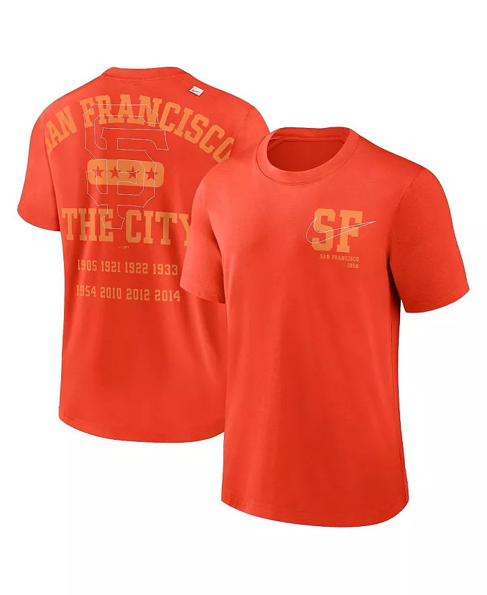 Мужская оранжевая футболка San Francisco Giants Statement Game Over Nike
Мужская оранжевая футболка San Francisco Giants Statement Game Over Nike