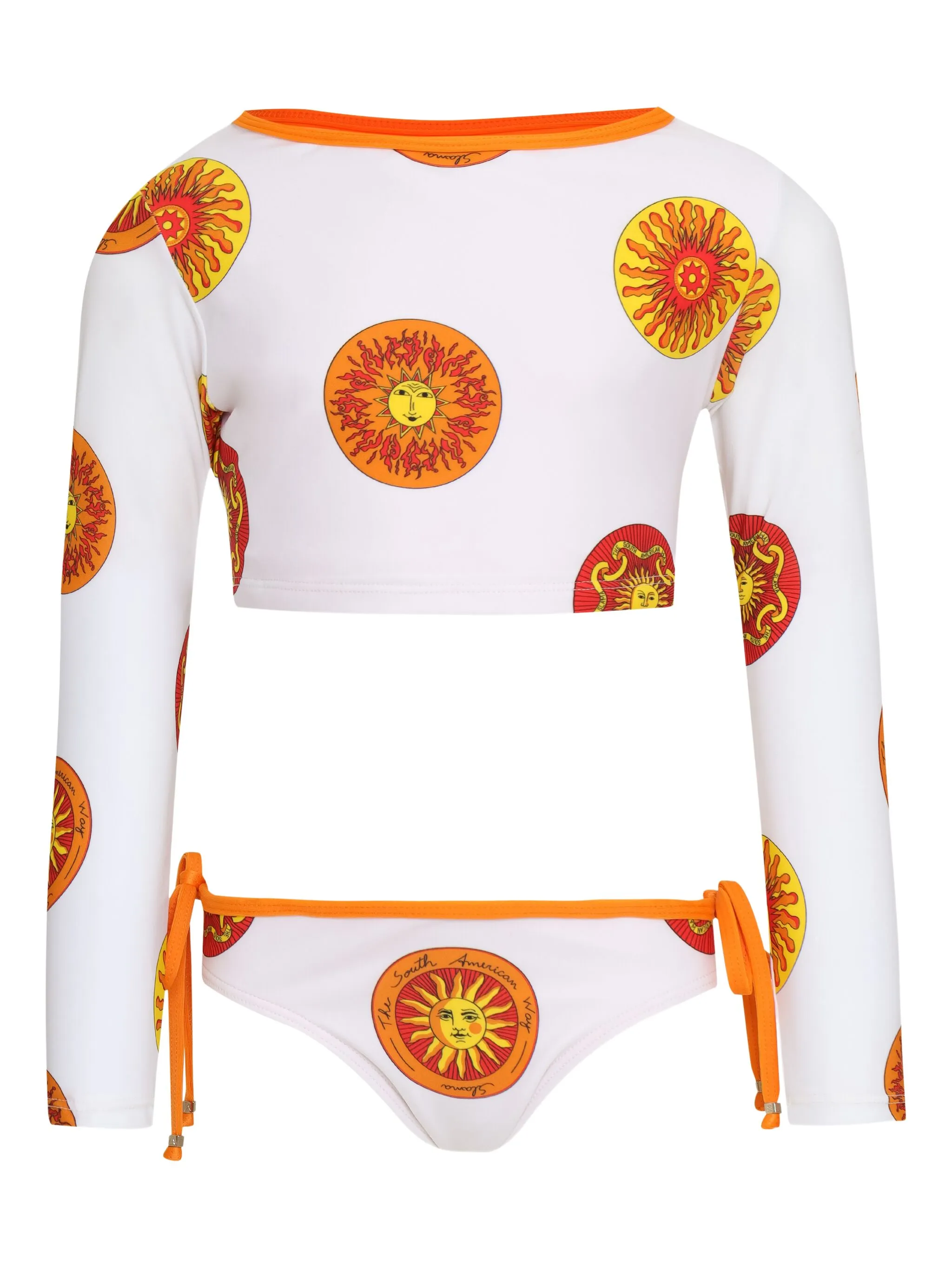 Бикини с длинными рукавами и принтом Amir Slama, белый
Бикини с длинными рукавами и принтом Amir Slama, белый