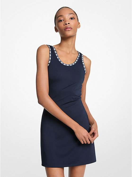 Вязаное платье с отделкой логотипом Michael Kors, синий
Вязаное платье с отделкой логотипом Michael Kors, синий