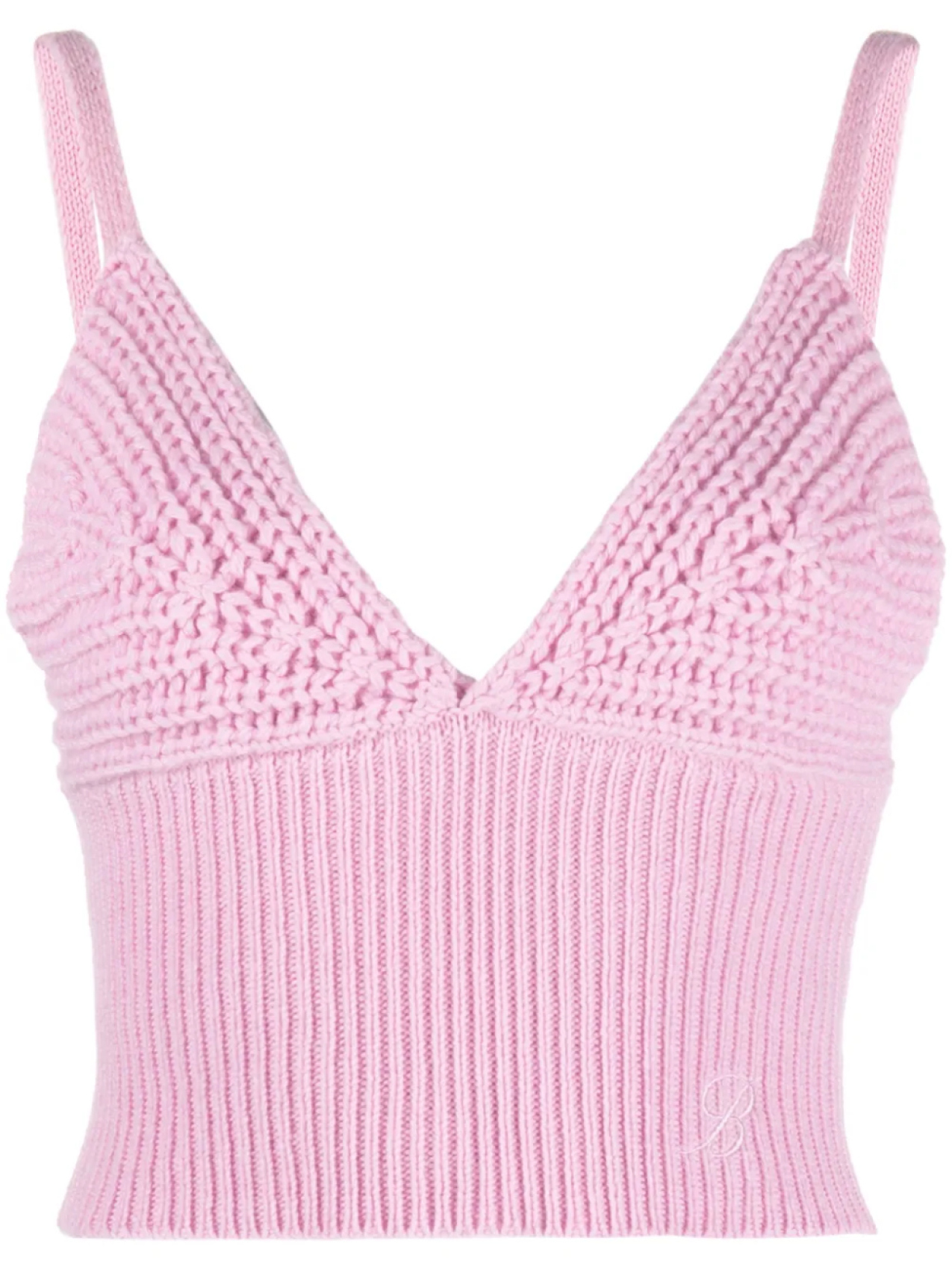 Blumarine шерстяной топ с V-образным вырезом, розовый
Blumarine шерстяной топ с V-образным вырезом, розовый