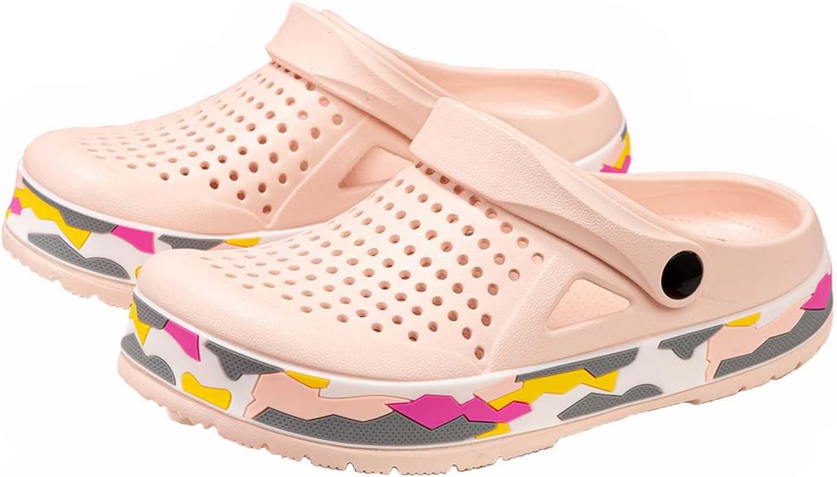 HYDLONGR Мужские и женские дышащие верхние нескользящие плоские садовые сандалии, пляжные тапочки, сабо, мюли, обувь для дома и улицы, розовый
HYDLONGR Мужские и женские дышащие верхние нескользящие плоские садовые сандалии, пляжные тапочки, сабо, мюли, обувь для дома и улицы, розовый