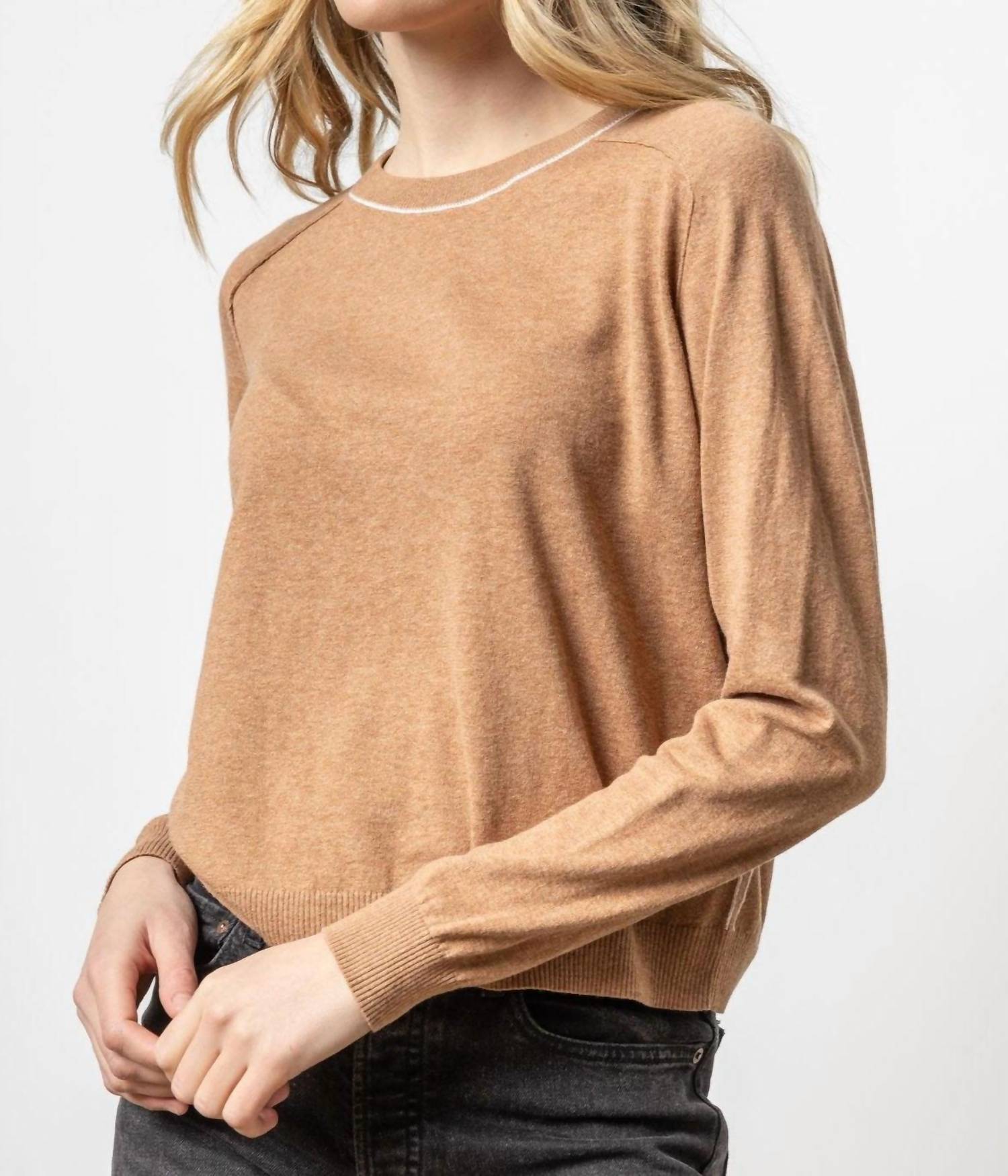 Свитер свободного кроя с рукавами-седлами в цвете бурбон Lilla P, цвет bourbon
Свитер свободного кроя с рукавами-седлами в цвете бурбон Lilla P, цвет bourbon