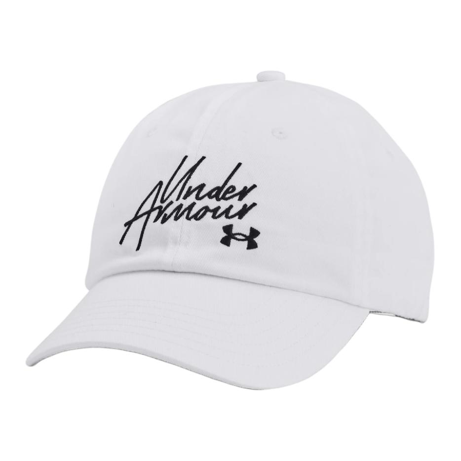 Хлопковая бейсболка женская белая Under Armour 
Хлопковая бейсболка женская белая Under Armour