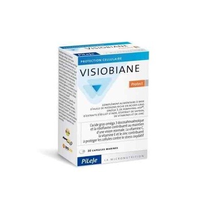 VISIOBIANE Protect, обеспечивающий оптимальную зрительную функцию, 30 капсул Pileje
VISIOBIANE Protect, обеспечивающий оптимальную зрительную функцию, 30 капсул Pileje
