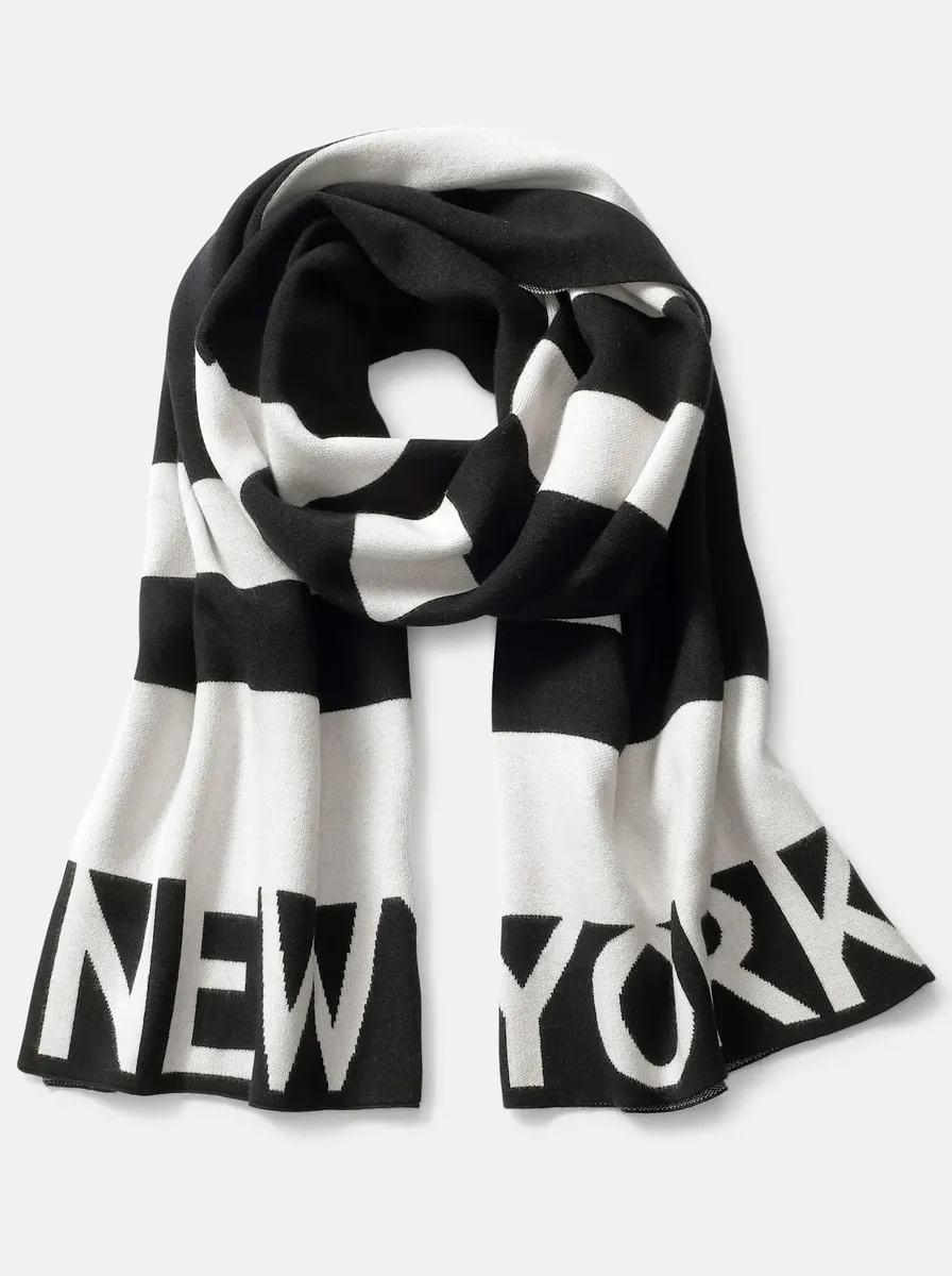 Модный шарф Heine, черно-белый
Модный шарф Heine, черно-белый