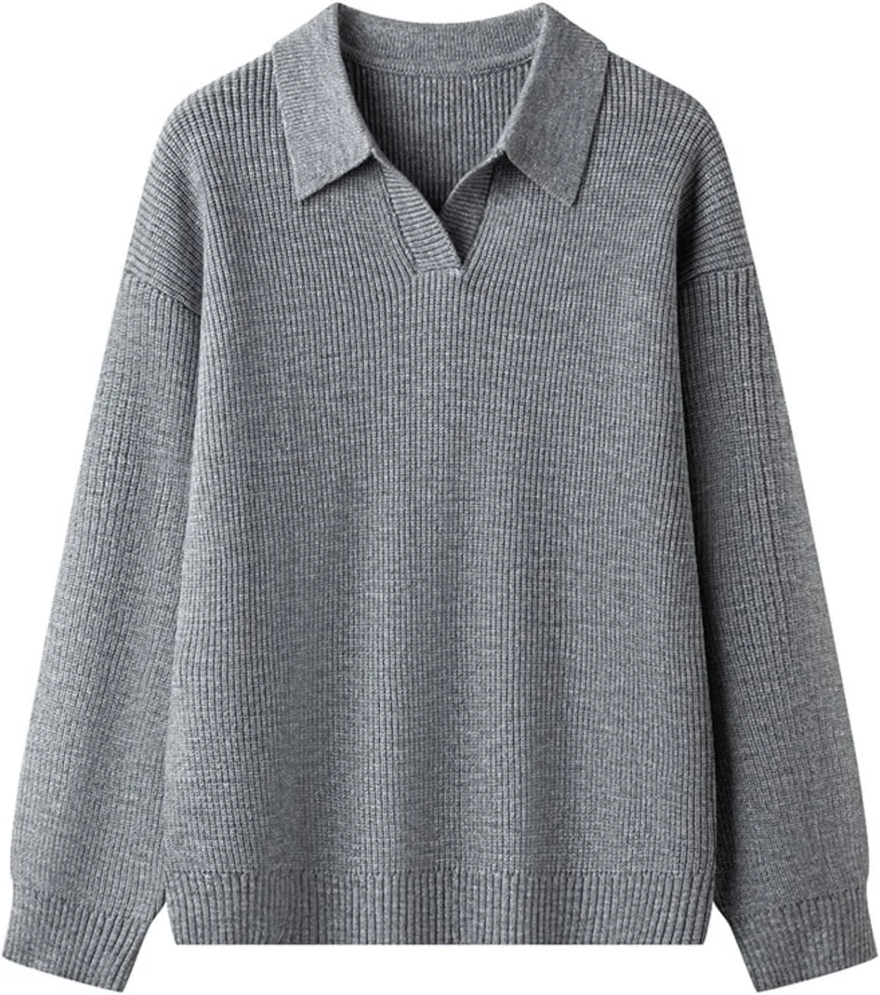 Мужской поло свитер с V-образным вырезом и длинным рукавом SUGEBETA
Мужской поло свитер с V-образным вырезом и длинным рукавом SUGEBETA