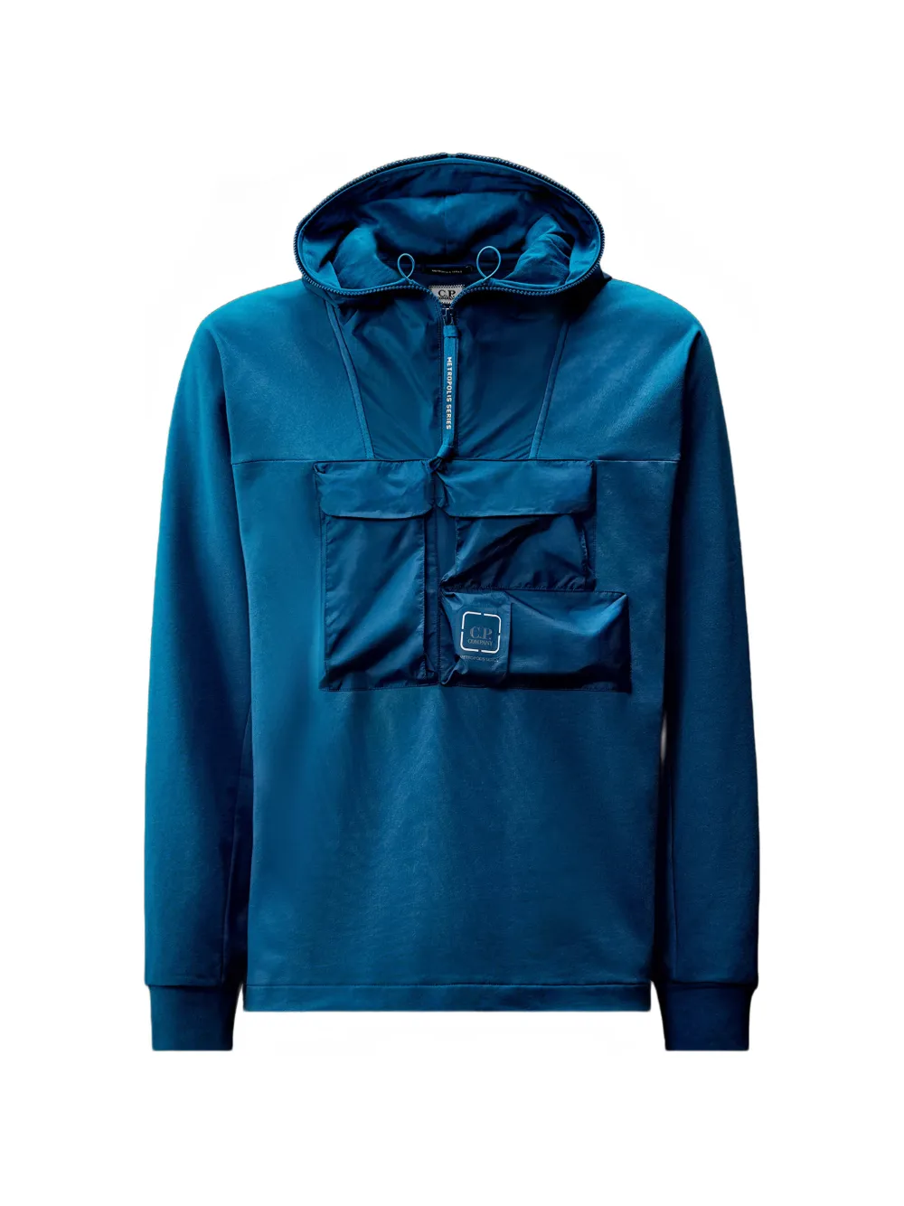 Худи с воротником на молнии C.P. Company, синий
Худи с воротником на молнии C.P. Company, синий