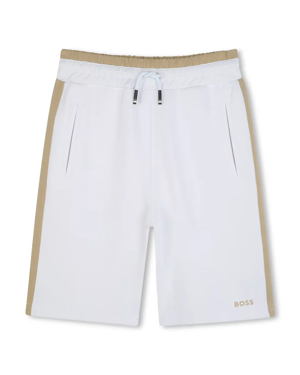 Шорты-бермуды для мальчиков с эластичным поясом и кулиской BOSS Kidswear, белый
Шорты-бермуды для мальчиков с эластичным поясом и кулиской BOSS Kidswear, белый