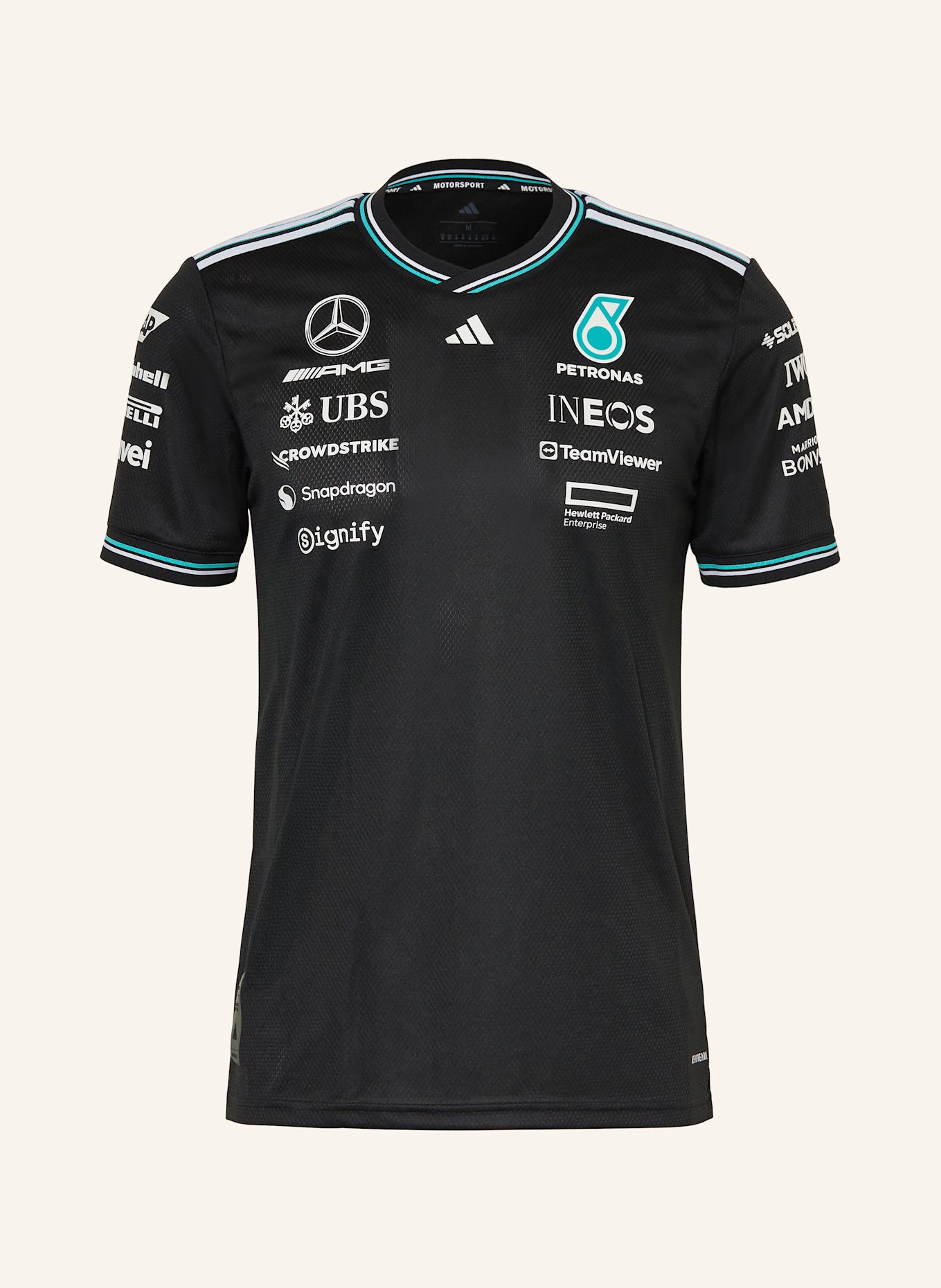 Футболка Mercedes - гонщик команды AMG Petronas Formula One Adidas, черный
Футболка Mercedes - гонщик команды AMG Petronas Formula One Adidas, черный
