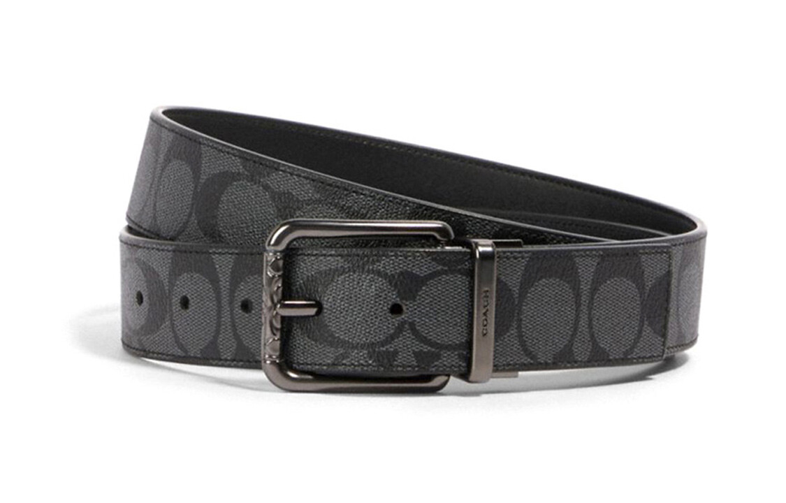 Мужской кожаный ремень COACH, Поставляется с черной подарочной коробкой
Мужской кожаный ремень COACH, Поставляется с черной подарочной коробкой