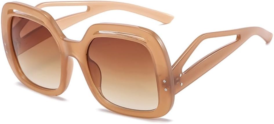 Модные солнцезащитные очки для женщин, стильные панк-очки с полыми дужками, солнцезащитные очки для мужчин в крупной оправе, винтажные очки с защитой от УФ-излучения UV400 generic, Brown-brown
Модные солнцезащитные очки для женщин, стильные панк-очки с полыми дужками, солнцезащитные очки для мужчин в крупной оправе, винтажные очки с защитой от УФ-излучения UV400 generic, Brown-brown