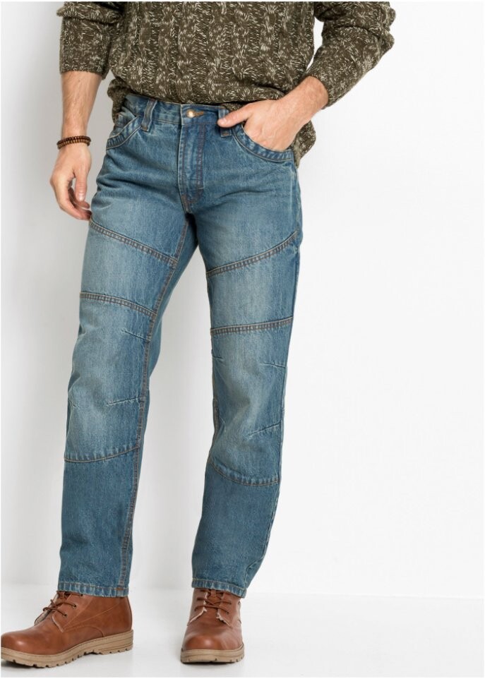 Прямые джинсы John Baner Jeanswear с эффектом потертости, синий
Прямые джинсы John Baner Jeanswear с эффектом потертости, синий