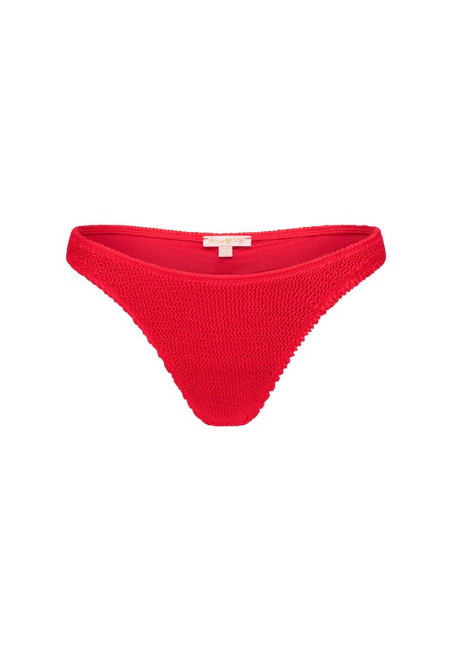 Плавки бикини в бразильском стиле с застежкой Scrunch и модным дизайном Moda Minx, красный 
Плавки бикини в бразильском стиле с застежкой Scrunch и модным дизайном Moda Minx, красный