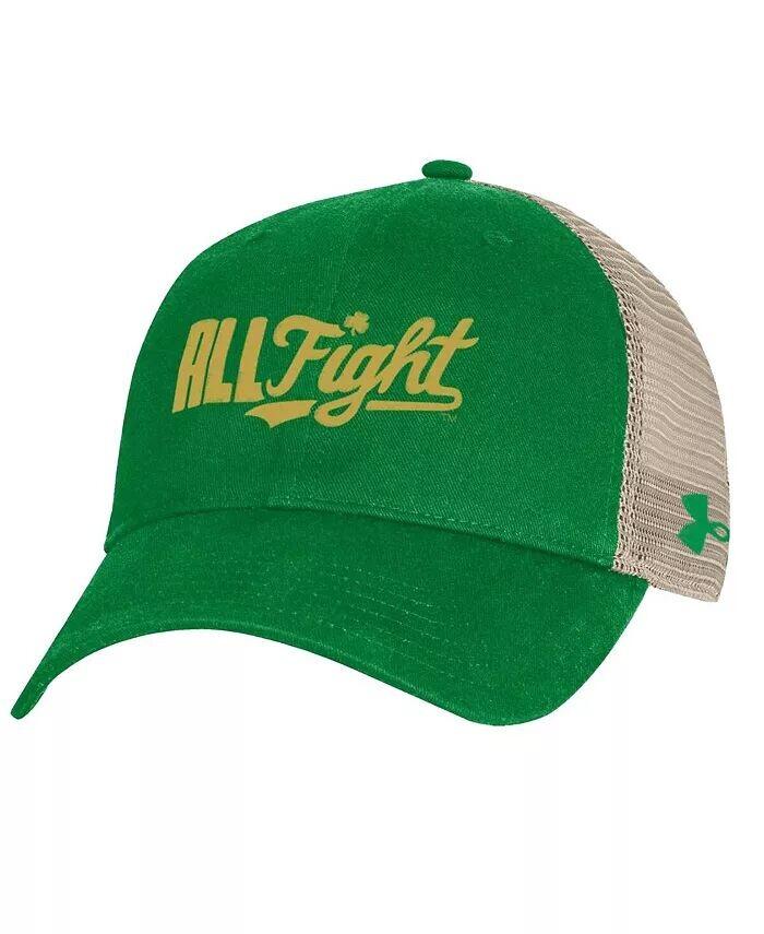 Мужская регулируемая кепка водителя грузовика Kelly Green Notre Dame Fighting Irish Performance из хлопка Under Armour
Мужская регулируемая кепка водителя грузовика Kelly Green Notre Dame Fighting Irish Performance из хлопка Under Armour