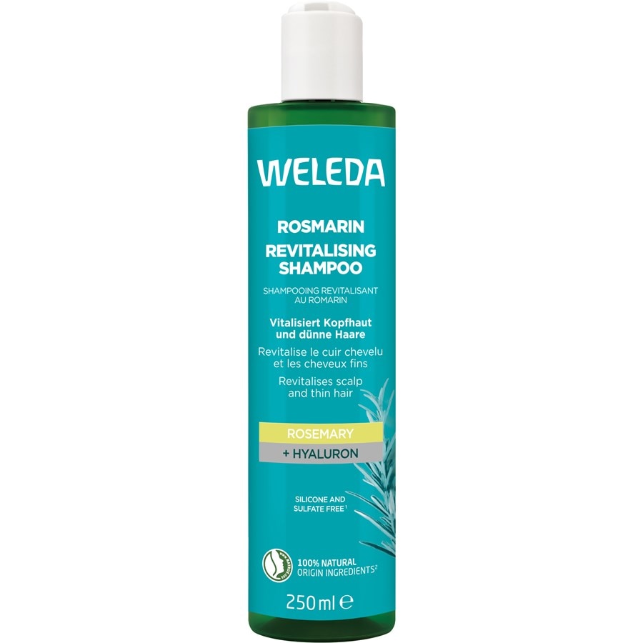 Шампунь Weleda Vitalisierendes Rosmarin Shampoo, Ohne Silikone, mit Hyaluronsäure & Bio-Rosmarinöl für Volumen & Pflege 250 ml
Шампунь Weleda Vitalisierendes Rosmarin Shampoo, Ohne Silikone, mit Hyaluronsäure & Bio-Rosmarinöl für Volumen & Pflege 250 ml