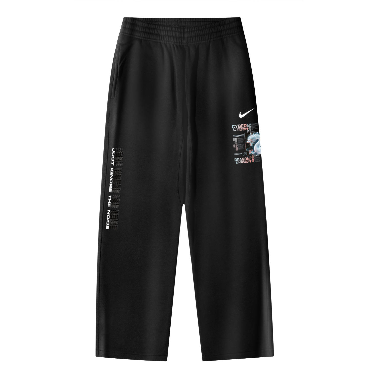 Nike Китайские вязаные спортивные штаны Unisex Black
Nike Китайские вязаные спортивные штаны Unisex Black