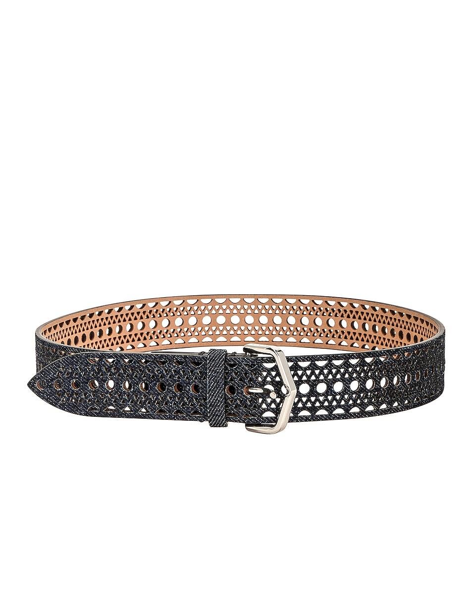 Ремень Alaïa Vienne Leather, цвет Bleu Denim
Ремень Alaïa Vienne Leather, цвет Bleu Denim