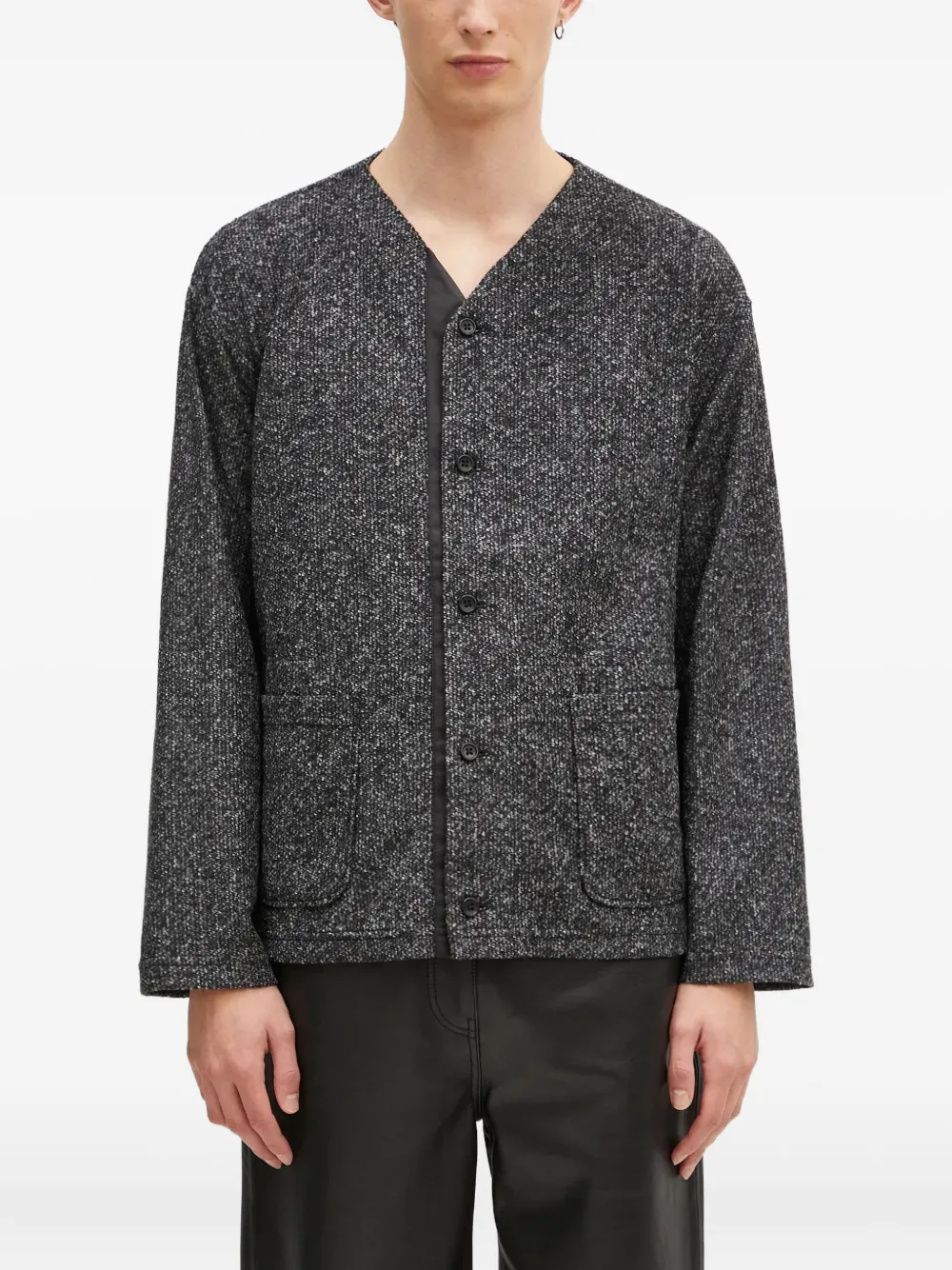 Кардиган на пуговицах Engineered Garments, серый 
Кардиган на пуговицах Engineered Garments, серый