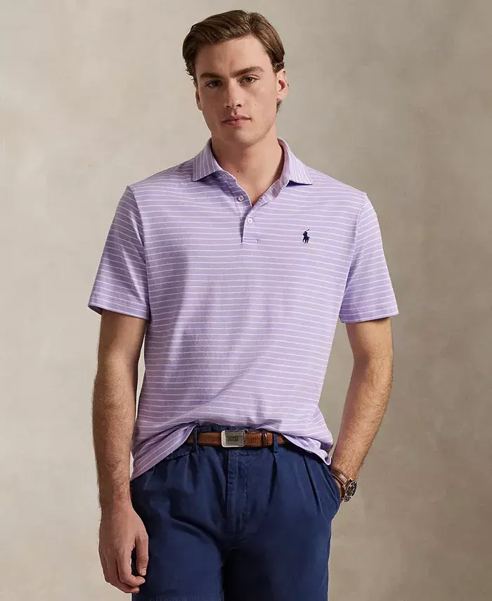 Мужская классическая поло из мягкого хлопка Polo Ralph Lauren, фиолетовый
Мужская классическая поло из мягкого хлопка Polo Ralph Lauren, фиолетовый